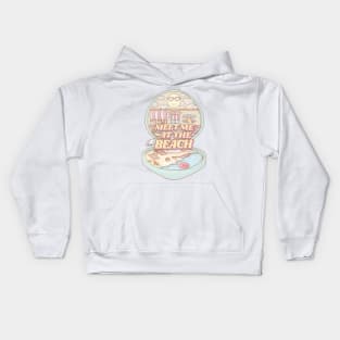 Meet Me at the Beach Pocket Diner House Kids Hoodie